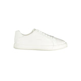 White Polyurethane Men Sneaker