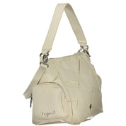 White Polyurethane Women's Shoulder Bag
