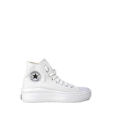 White Cotton High Top Sneakers