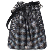 Black Satin Crossbody Bag