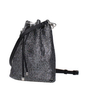 Black Satin Crossbody Bag