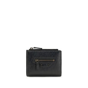 Balenciaga Black Lamb Ovis Aries Aries Wallet