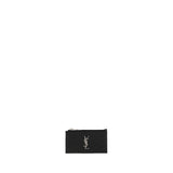 Saint Laurent Black Calf Leather Bos Taurus Wallet