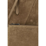 Beige Calf Leather Bos Taurus Shoulder Bag