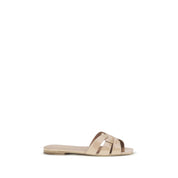 Multicolor Calf Leather Bos Taurus Flat Sandals