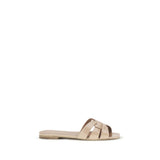 Multicolor Calf Leather Bos Taurus Flat Sandals