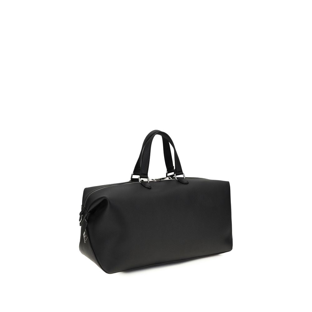 Fendi Black Calf Leather Bos Taurus Luggage And Travel Fendi
