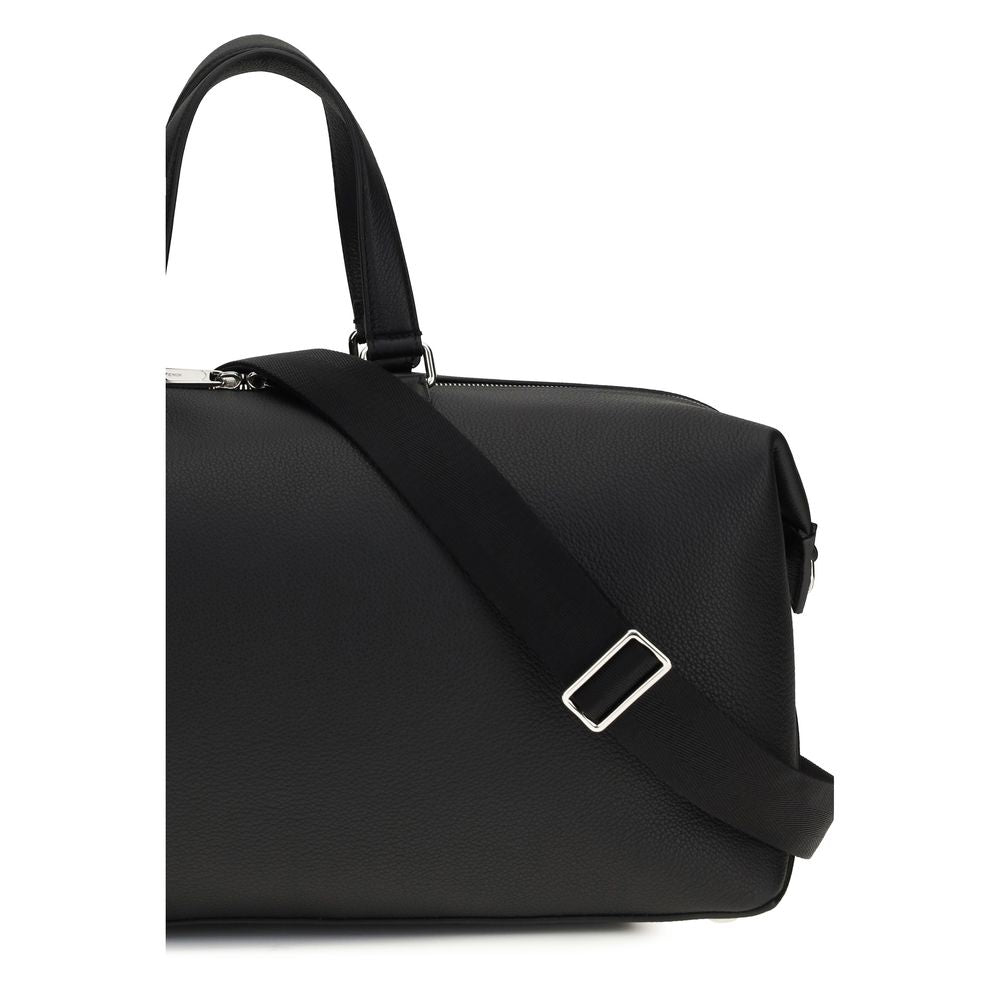Fendi Black Calf Leather Bos Taurus Luggage And Travel Fendi