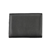 Black Polyurethane Women's Wallet