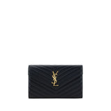 Saint Laurent Black Lamb Ovis Aries Aries Shoulder Bag