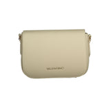 Beige Polyurethane Women Bag