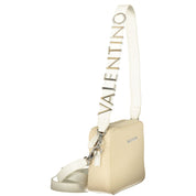Beige Polyurethane Women's Bag