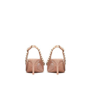 Valentino Garavani Beige Calfskin High Heel Pumps