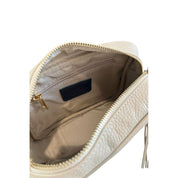 Baldinini Trend Beige Cowhide Leather Women Crossbody Bag