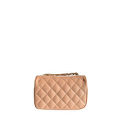 Pink Leather Women Crossbody Bag
