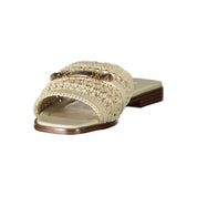 Beige Leather Women's Sandal
