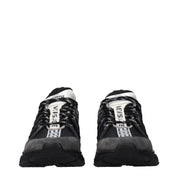 Versace Black Fabric Athletic Sneakers