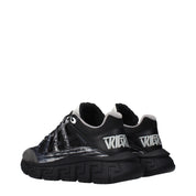 Versace Black Fabric Athletic Sneakers