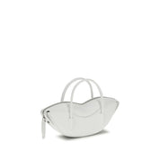 White Calf Leather Bos Taurus Shoulder Bag