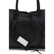 Balenciaga Black Lamb Ovis Aries Aries Shoulder Bag