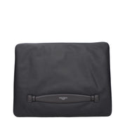 Gray Fabric Clutch Bag