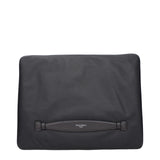 Gray Fabric Clutch Bag