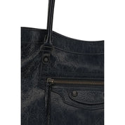 Balenciaga Black Lamb Ovis Aries Aries Shoulder Bag