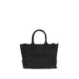 Black Raffia Shoulder Bag