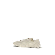 Prada Beige Calf Leather Bos Taurus Sneakers