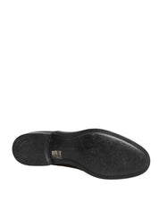 Dolce & Gabbana Black Calfskin Leather Derby Men Dress Shoes Dolce & Gabbana