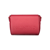 Rosso Poliuretano Donna Bag With Adjustable And Removable Strap