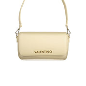 Beige Polyurethane Women's Bag