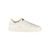 White Polyurethane Men's Sneaker