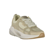 Beige Fabric Womens Sneaker