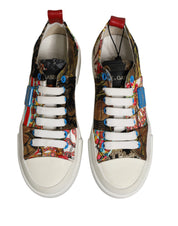 Multicolor Patchwork Low Top Sneakers Shoes