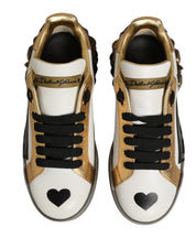Multicolor Crystal StuddedLOVE Sneakers Shoes