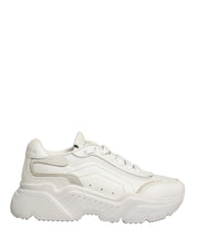 White Leather Daymaster Low Top Sneakers Shoes