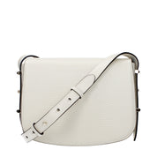 White Leather Crossbody Bag