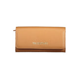 Brown Polyurethane Women's Wallet