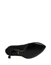Dolce & Gabbana Black Taormina Lace Socks Boots Pumps Shoes Dolce & Gabbana