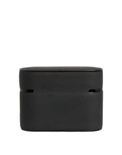 Case Black PVC Embossed Logo Flip Holder Women Airpods