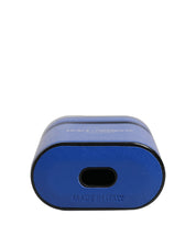 Case Blue Calf Leather Logo Flip Holder Strap Airpods