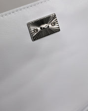 White Logo Plaque Crossbody Shoulder Borse Women Bag