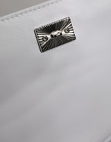 White Logo Plaque Crossbody Shoulder Borse Women Bag