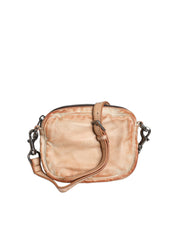 Beige Vintage Leather Logo Plaque Shoulder Borse Men Bag