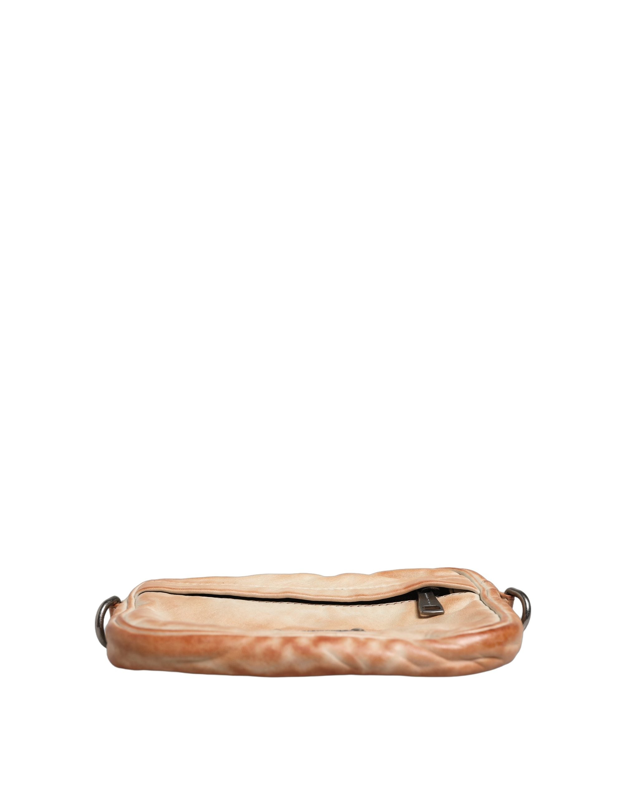 Dolce & Gabbana Beige Vintage Leather Logo Plaque Shoulder Borse Men Bag Dolce & Gabbana