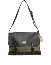 Military Green Two Tone Messenger Shoulder Borse Men Bag