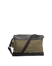 Military Green Two Tone Messenger Shoulder Borse Men Bag