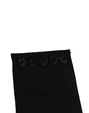 Black Gold Tone Crystal Brass Flower Brooches Belt
