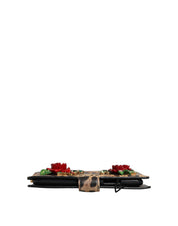 Flip Cover Brown Leopard Crystal iPhone X - XS Case